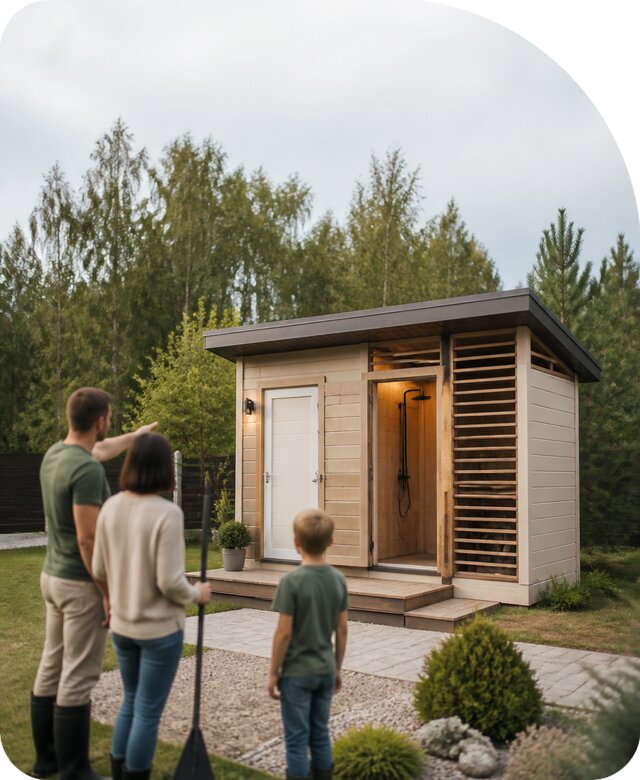 Хозблок с душем в Ангарске по цене от 256850 р. | РадиДОМА-Нгр